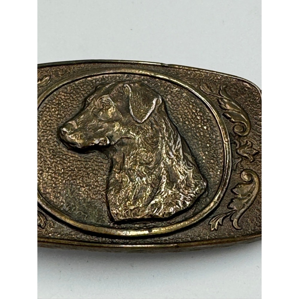 Vintage 1977 Wyoming Studio Art Works Labrador Retriever Belt Buckle RJ Ventrice - Picture 3 of 15